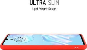 Crong Crong Soft Skin Cover etui Huawei P30 (czerwone) 3