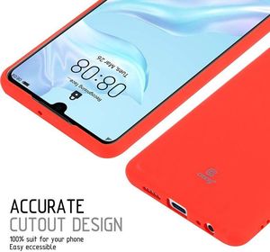 Crong Crong Soft Skin Cover etui Huawei P30 (czerwone) 7