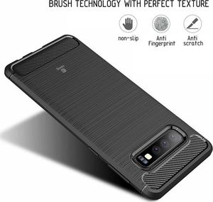 Crong Crong Soft Armour Cover etui Samsung Galaxy S10 (czarny) 2