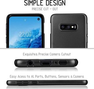 Crong Smooth Skin Etui Samsung Galaxy S10e (czarne) 4