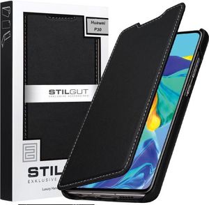 Stilgut Etui skórzane StilGut do Huawei P30 czarne nappa 6