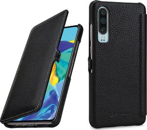 Stilgut Etui skórzane StilGut do Huawei P30 UltraSlim czarne 1