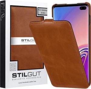 Stilgut Etui skórzane StilGut do Samsung Galaxy S10 Plus UltraSlim (brązowe) 6