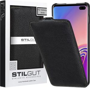 Stilgut Etui skórzane StilGut do Samsung Galaxy S10 Plus UltraSlim (czarne) 6