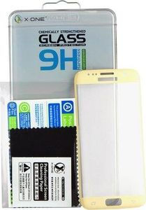 X-One X-ONE FULL FACE 3D - Szkło hartowane 9H do Samsung Galaxy S7 EDGE (złoty) 2