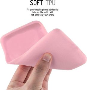 Crong Crong Soft Skin Cover etui iPhone Xs / X (różowe) 5