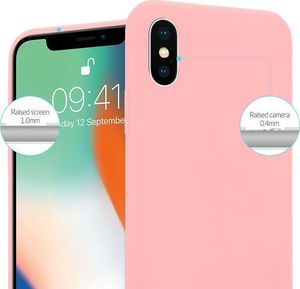 Crong Crong Soft Skin Cover etui iPhone Xs / X (różowe) 6