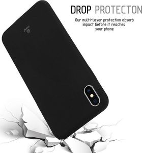 Crong Crong Soft Skin Cover etui iPhone Xs Max (czarne) 4