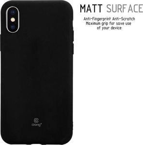 Crong Crong Soft Skin Cover etui iPhone Xs / X (czarne) 2