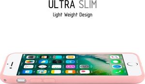 Crong Crong Soft Skin Cover etui iPhone 8 / 7 (różowe) 3