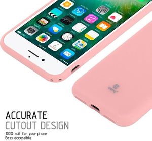 Crong Crong Soft Skin Cover etui iPhone 8 / 7 (różowe) 7