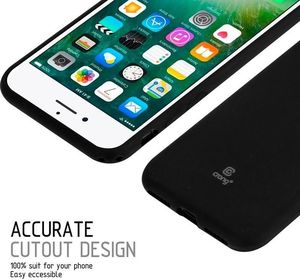 Crong Crong Soft Skin Cover etui iPhone 8 / 7 (czarne) 7