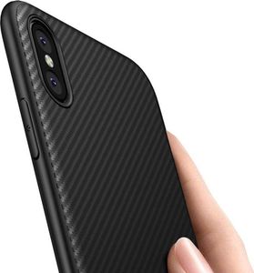 Crong Crong Prestige Carbon etui iPhone Xs Max (czarny) 4