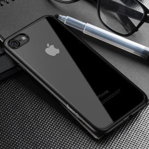 Crong Crong Clear Cover etui iPhone 8 / 7 (czarny) 5