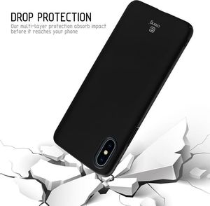 Crong Smooth Skin etui iPhone Xs / X (czarny) 3