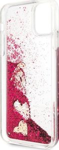 Guess Guess Liquid Glitter Hearts etui iPhone 11 Pro Max (malinowy) 10