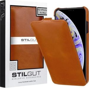 Stilgut Etui skórzane StilGut do iPhone Xs Max UltraSlim brązowe 6
