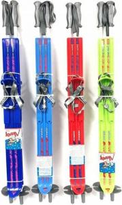 Górka Narty dziecięce 70cm + kijki szare 5