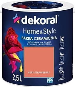 Dekoral Farba ceramiczna Dekoral Home Style 2,5l VERY STAWBERRY 1
