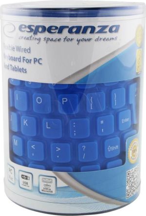 Klawiatura Esperanza EK126B Przewodowa Niebieska US (EK126B) 5