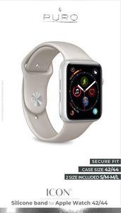 Puro PURO ICON Apple Watch Band Elastyczny pasek sportowy do Apple Watch 42 / 44 mm (S/M M/L) (Taupe) 5