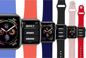 Puro PURO ICON Apple Watch Band Elastyczny pasek sportowy do Apple Watch 42 / 44 mm (S/M M/L) (Navy Blue) 2