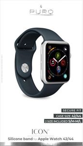 Puro PURO ICON Apple Watch Band Elastyczny pasek sportowy do Apple Watch 42 / 44 mm (S/M M/L) (Navy Blue) 5