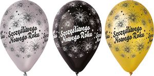 Gemar Balony Szczęśliwego Nowego Roku - 30 cm - 6 szt. uniwersalny 1