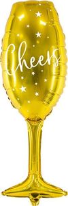 Party Deco Balon foliowy Kieliszek Cheers - 80 cm -1 szt. uniwersalny 2
