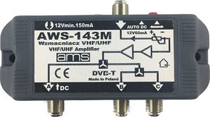 Antena RTV AMS Wzmacniacz antenowy wewnętrzny AWS-143M 1