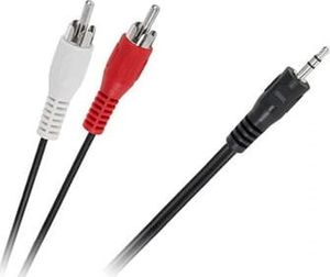 Kabel Cabletech Jack 3.5mm - RCA (Cinch) x2 1.2m czarny (LEC-KPO2747-1,2) 1