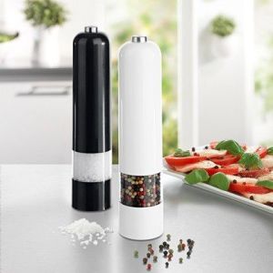 Młynek do przypraw Gourmetmaxx Młynek do soli i pieprzu (5288) Czarny i biały 1