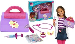 Giochi preziosi Disney Doktor DOSIA Klinika dla pluszaków Dośka zestaw lekarski mały lekarz w walizce kuferek uniwersalny 9