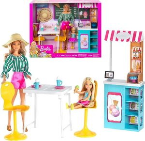 Lalka Barbie Mattel Barbie i Chelsea Sklep Lodziarnia (GBK87) 1