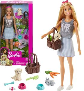 Lalka Barbie Mattel ze zwierzątkami (FPR48) 1