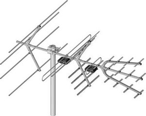 Antena RTV Dipol Antena DVB-T H/V Combo VHF UHF Dipol 28/5-12/21-60 1