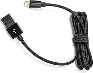 Kabel USB eXtremestyle Pleciony kabel USB iPhone Lightning 100cm czarny 1