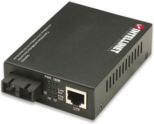 Konwerter światłowodowy Intellinet Network Solutions Media konwerter 10/100Base-TX RJ45 / 100Base-FX (MM SC) 2km 1310nm (506502) 1