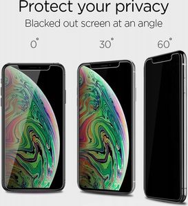 Spigen Szkło Hartowane Spigen Alm Glass.Tr Iphone 11 Pro Privacy uniwersalny 3