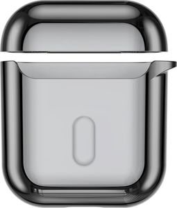 Baseus Baseus błyszczące silikonowe etui case na słuchawki AirPods 2gen / 1gen czarny (ARAPPOD-A01) uniwersalny 3