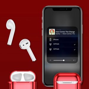 Baseus Baseus błyszczące silikonowe etui case na słuchawki AirPods 2gen / 1gen niebieski (ARAPPOD-A03) uniwersalny 11