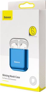 Baseus Baseus błyszczące silikonowe etui case na słuchawki AirPods 2gen / 1gen niebieski (ARAPPOD-A03) uniwersalny 24