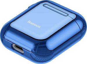 Baseus Baseus błyszczące silikonowe etui case na słuchawki AirPods 2gen / 1gen niebieski (ARAPPOD-A03) uniwersalny 5