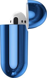 Baseus Baseus błyszczące silikonowe etui case na słuchawki AirPods 2gen / 1gen niebieski (ARAPPOD-A03) uniwersalny 6