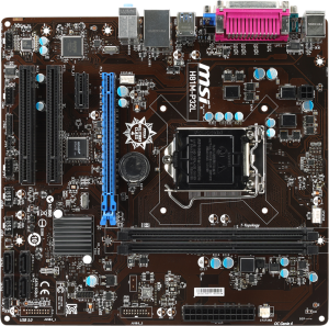 Płyta główna MSI H81M-P32L, Intel H81, LGA 1150 (PCX/VGA/DZW/GLAN/SATA/USB3/DDR3) mATX 2