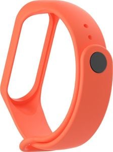 Hurtel Zamienna silikonowa opaska pasek do Xiaomi Mi Band 4 / Mi Band 3 pomarańczowy uniwersalny 2