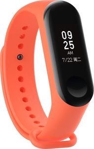 Hurtel Zamienna silikonowa opaska pasek do Xiaomi Mi Band 4 / Mi Band 3 pomarańczowy uniwersalny 4