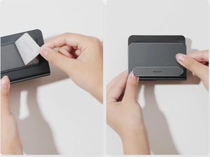 Podstawka Baseus Metal Wall Mount Holder metal uchwyt ścienny podstawka na smartfona silver (SUBG-0S) uniwersalny 11