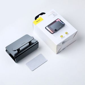 Podstawka Baseus Metal Wall Mount Holder metal uchwyt ścienny podstawka na smartfona silver (SUBG-0S) uniwersalny 13