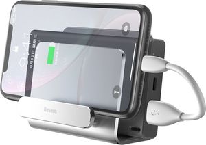 Podstawka Baseus Metal Wall Mount Holder metal uchwyt ścienny podstawka na smartfona silver (SUBG-0S) uniwersalny 5